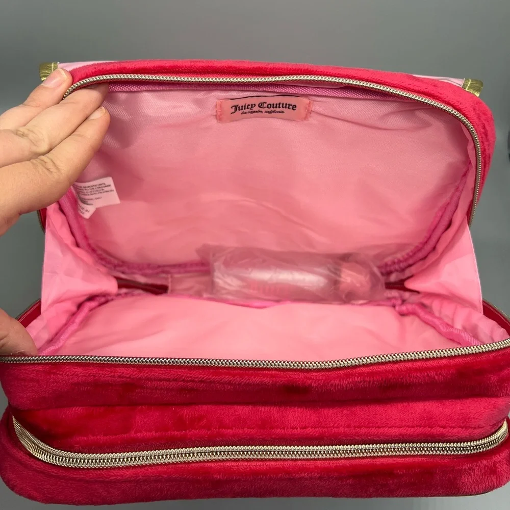 Juicy couture velour travel cosmetics bag - Picture 10 of 10